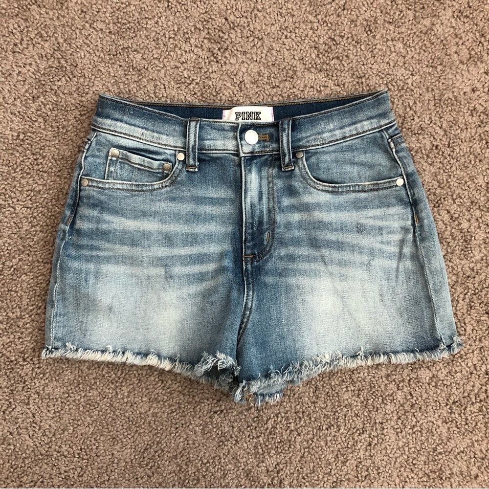 Pink Victoria’s Secret Denim Short Womens 4